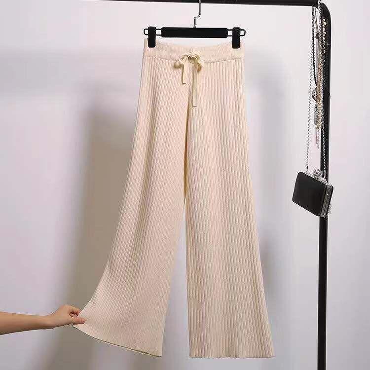 New Drape High-waist Wide-leg Pants Autumn And Winter Fashion Loose Knit Straight-leg Pants Lace-up Casual Women Clothing One Size бежевий
New Drape High-waist Wide-leg Pants Autumn And Winter Fashion Loose Knit Straight-leg Pants Lace-up Casual Women Clothing One Size бежевий