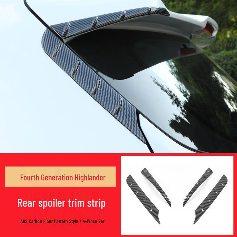 2022 Highlander Rear Spoiler Carbon Fiber Decorative Strip
2022 Highlander Rear Spoiler Carbon Fiber Decorative Strip