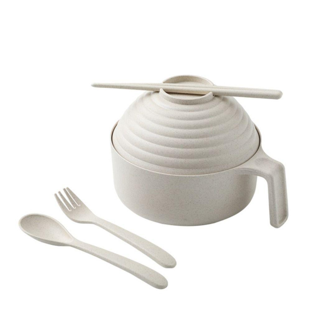 Tableware Set Heat Insulation Kitchen Tools Chopsticks Spoon Fork Instant Noodles Bowl Cutlery Box бежевий
Tableware Set Heat Insulation Kitchen Tools Chopsticks Spoon Fork Instant Noodles Bowl Cutlery Box бежевий