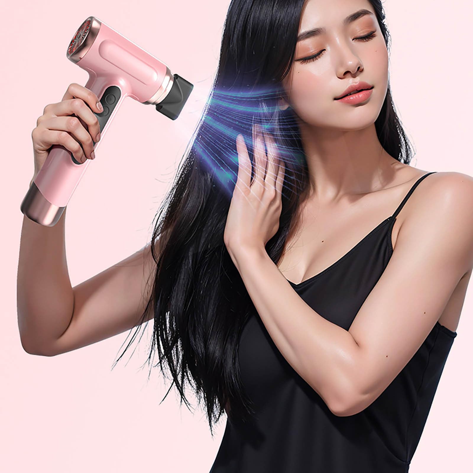 Cordless Ionic Hair Dryer 3 Mode Rechargeable Blow Dryer Travel Hair Dryer Pink 
Cordless Ionic Hair Dryer 3 Mode Rechargeable Blow Dryer Travel Hair Dryer Pink