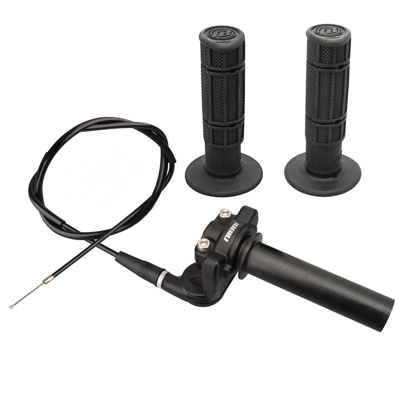 NIBBI Motocross Throttle Cable Handle Set Motorcycle 22mm 24cm Twists Handlebar Grips For Honda Yamaha Suzuki ATV Pikbike Moto Black Set
NIBBI Motocross Throttle Cable Handle Set Motorcycle 22mm 24cm Twists Handlebar Grips For Honda Yamaha Suzuki ATV Pikbike Moto Black Set