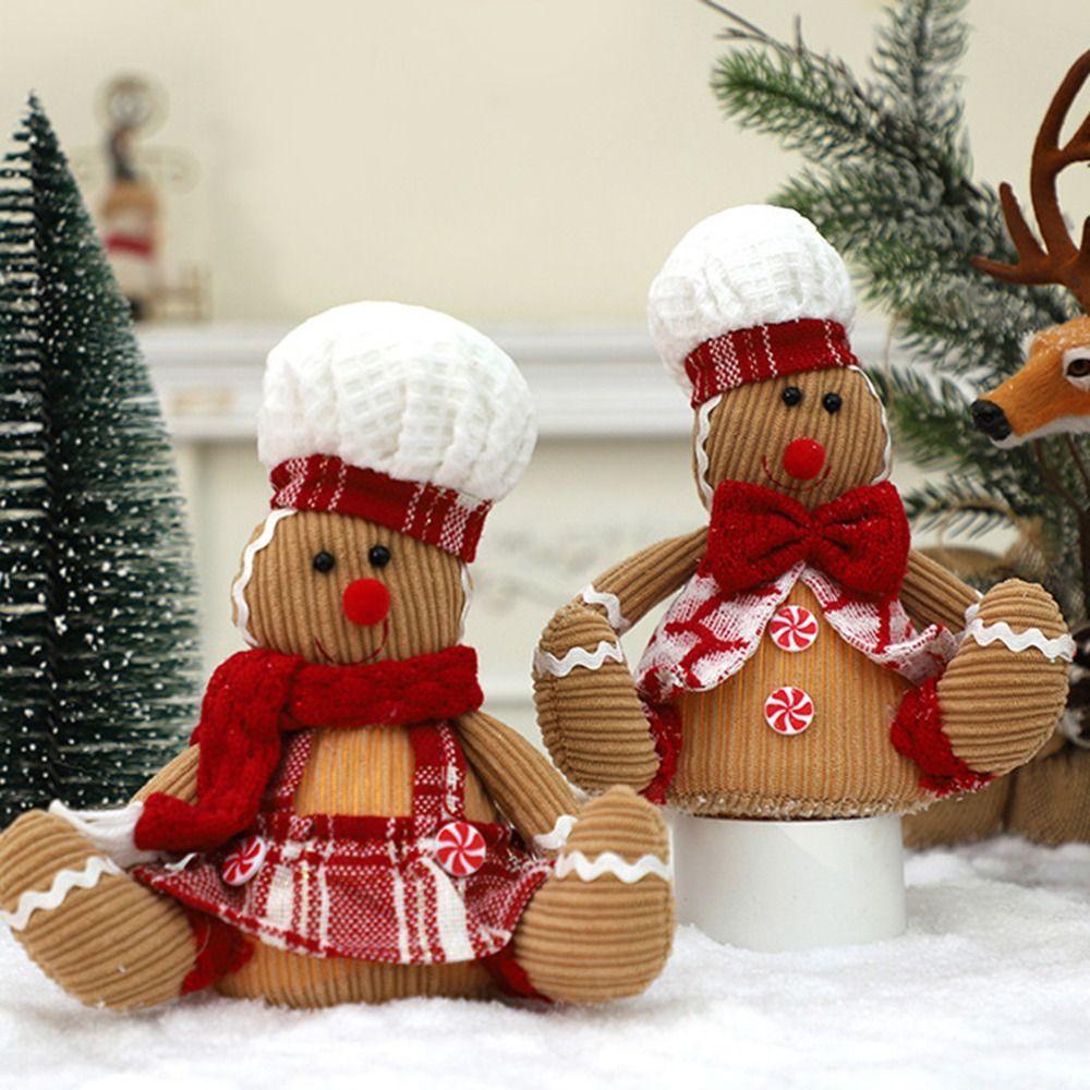 White Hat Bow Christmas Decorations Soft Material Creative Gingerbread Man Doll Lights Luminous Cartoon Christmas Figure
White Hat Bow Christmas Decorations Soft Material Creative Gingerbread Man Doll Lights Luminous Cartoon Christmas Figure