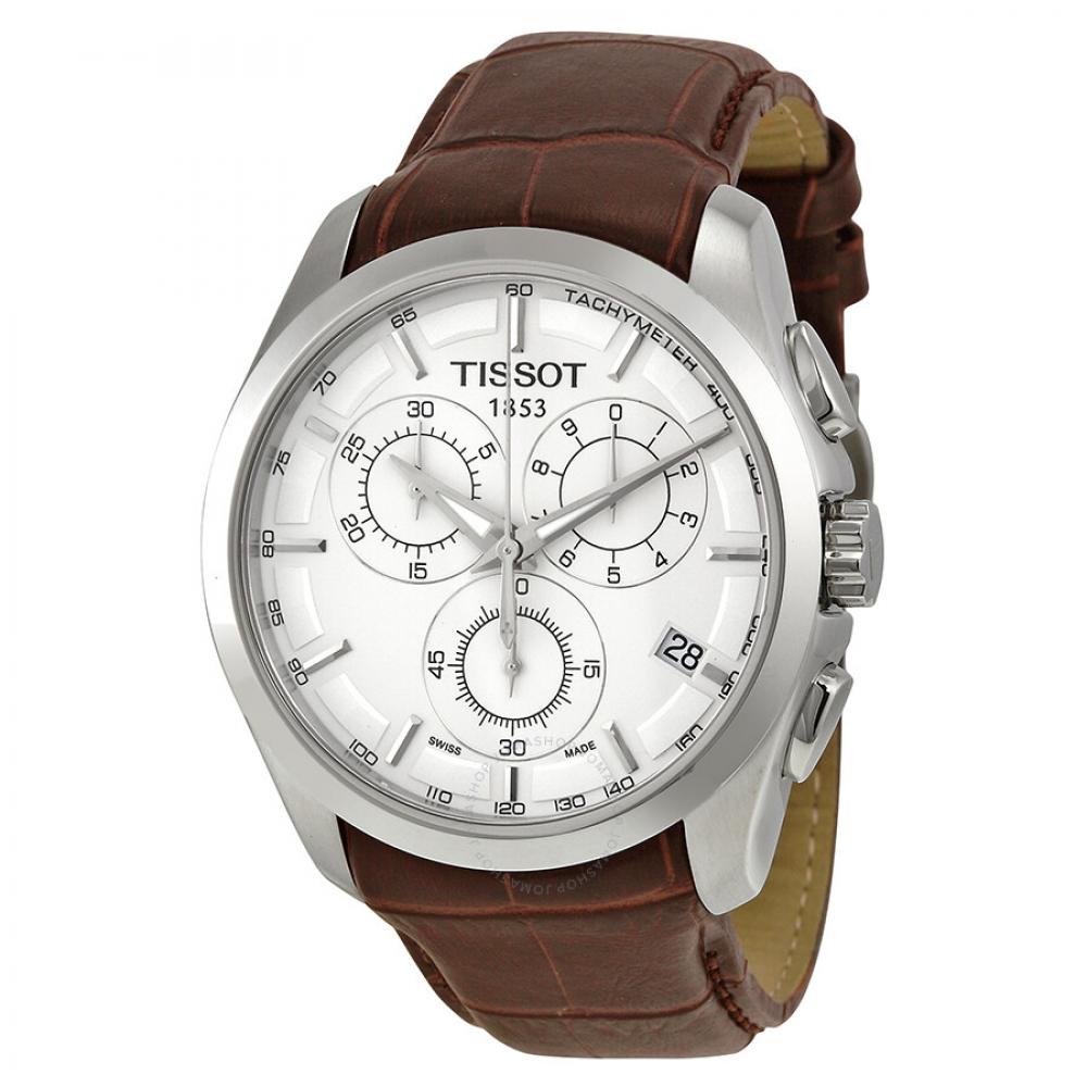 Tissot Чоловічий годинник Couturier Chronograph зі срібним циферблатом T0356171603100 T035.617.16.031.00
Tissot Чоловічий годинник Couturier Chronograph зі срібним циферблатом T0356171603100 T035.617.16.031.00