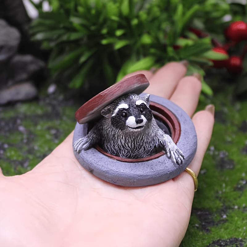 Cute Resin Raccoon Peeking from Manhole Cover - Mini Garden Collectible for Animal Lovers серый
Cute Resin Raccoon Peeking from Manhole Cover - Mini Garden Collectible for Animal Lovers серый