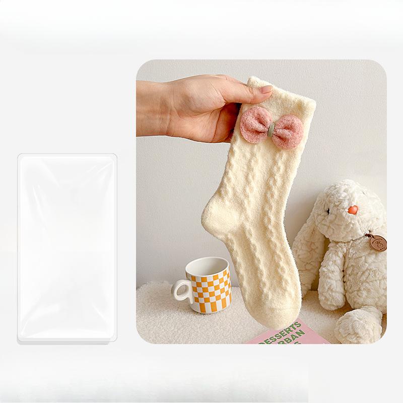 Женские осенне-зимние новые утолщенные теплые и удобные влагопоглощающие дезодорирующие носки-гольфы для дома 1 pair молочный белый
Женские осенне-зимние новые утолщенные теплые и удобные влагопоглощающие дезодорирующие носки-гольфы для дома 1 pair молочный белый