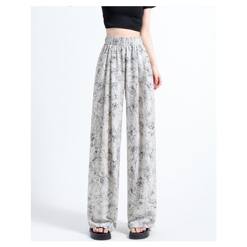 Ink Painting Chiffon Wide-leg Pants for Women In Summer Thin High Waist Droop Printing Loose Casual Slim Retro Trousers XL
Ink Painting Chiffon Wide-leg Pants for Women In Summer Thin High Waist Droop Printing Loose Casual Slim Retro Trousers XL