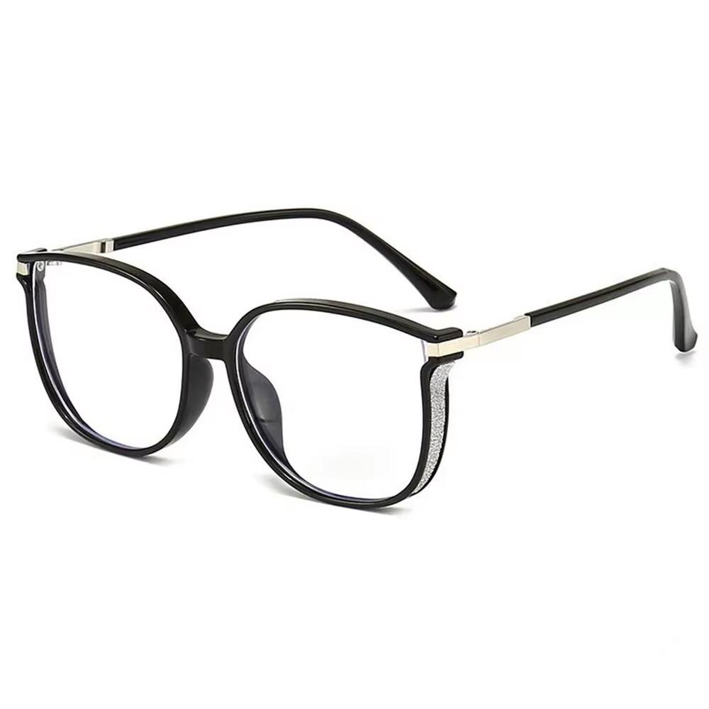 Women Reading Glasses Oversized Frame Bling Diamonds Anti-blue Light Readers Metal Frame Presbyopia Men Eyeglasses +100 to +400 Strength 4.0x чорний
Women Reading Glasses Oversized Frame Bling Diamonds Anti-blue Light Readers Metal Frame Presbyopia Men Eyeglasses +100 to +400 Strength 4.0x чорний