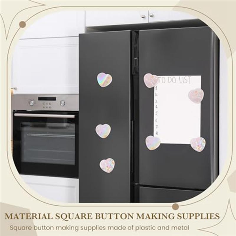 AS60-For Pin Maker Machine Kit Supplies 200Pcs Square Button Maker Glittering Film 4 Styles Clear Holographic Laminate Sheets
AS60-For Pin Maker Machine Kit Supplies 200Pcs Square Button Maker Glittering Film 4 Styles Clear Holographic Laminate Sheets