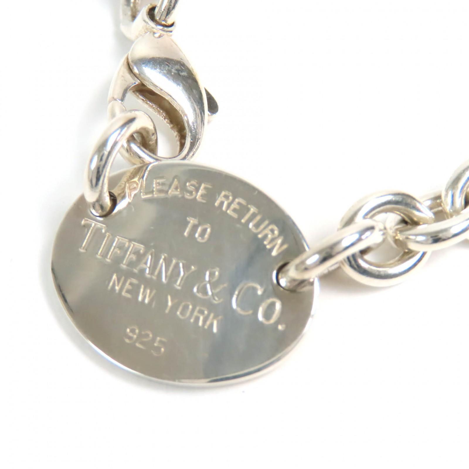 Great TIFFANY&Co. Necklace oval tag choker Silver SV925 mens Used
Great TIFFANY&Co. Necklace oval tag choker Silver SV925 mens Used
