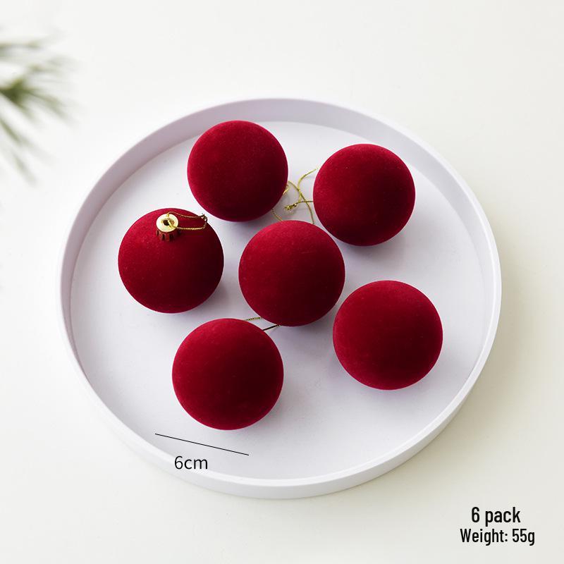 Flocked 6/8cm Christmas Tree Ornaments - Colored Balls & Small Pendant Decorations
Flocked 6/8cm Christmas Tree Ornaments - Colored Balls & Small Pendant Decorations