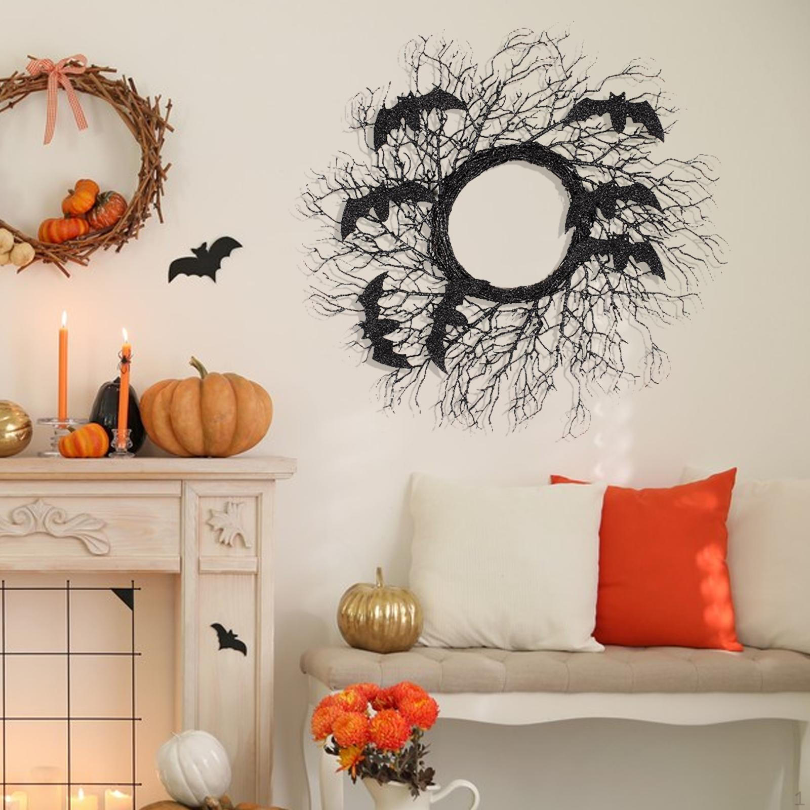 Black Halloween Wreath with Bats Artificial Garden Indoor Outdoor Front Door
Black Halloween Wreath with Bats Artificial Garden Indoor Outdoor Front Door