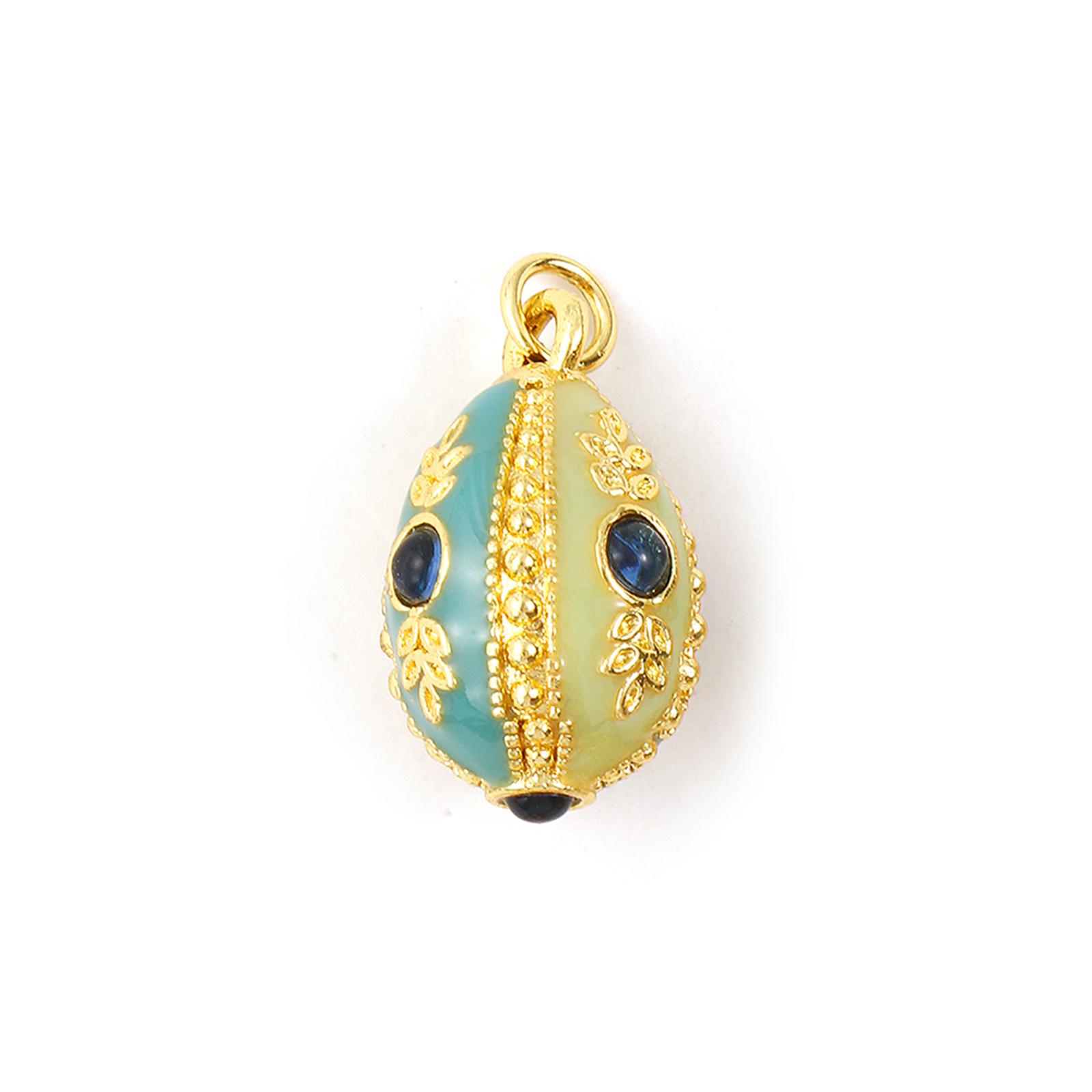 1 Piece Brass & Rhinestone Charms 18K Gold Plated Multicolor Enamel Easter Egg 3D Pendants For Keychains Necklace DIY 24mm x13mm
1 Piece Brass & Rhinestone Charms 18K Gold Plated Multicolor Enamel Easter Egg 3D Pendants For Keychains Necklace DIY 24mm x13mm