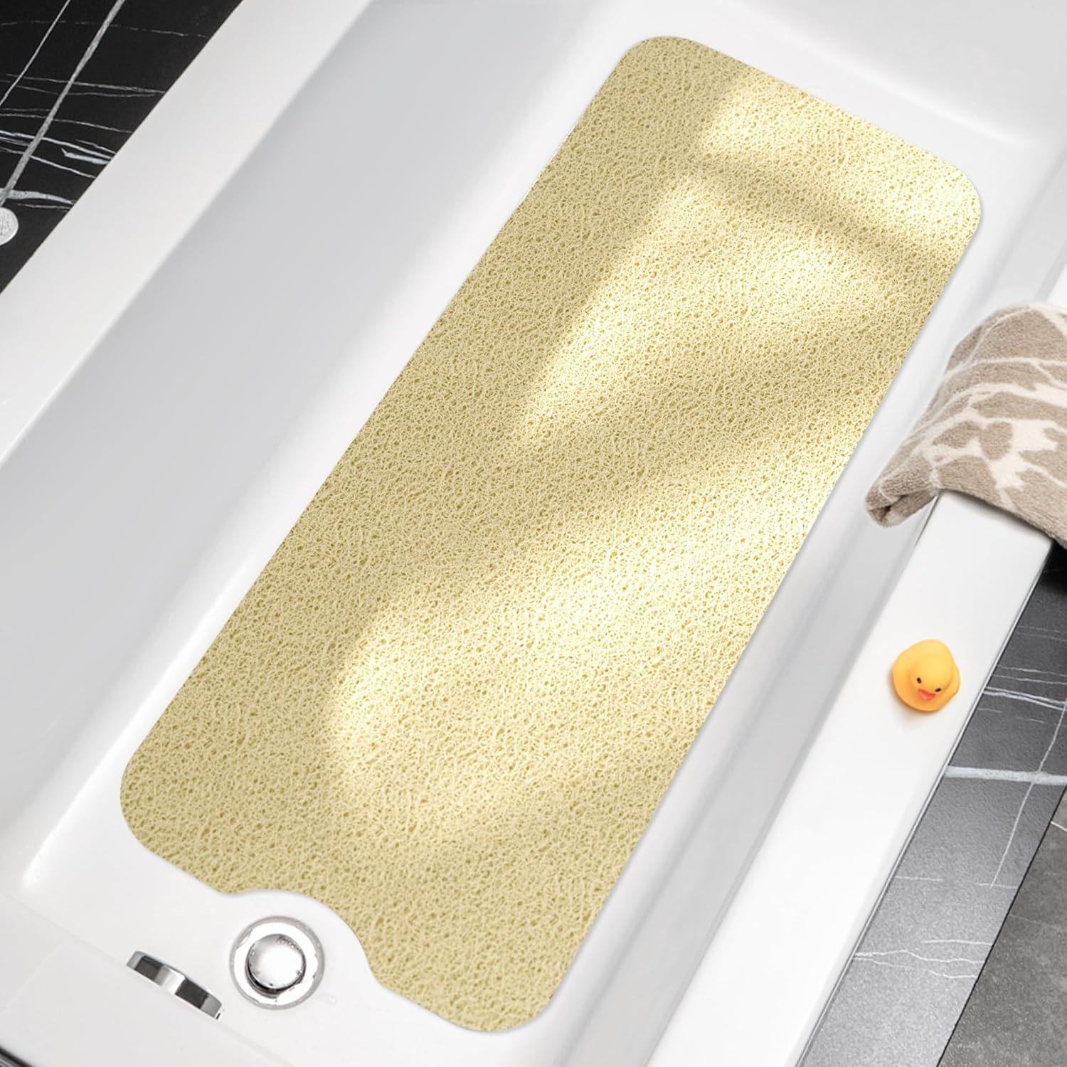Bathroom Shower Mat Non Slip Absorbent Bath Rug with Contoured Design for Tub and Shower Floor Comfort and Safety One Size бежевый
Bathroom Shower Mat Non Slip Absorbent Bath Rug with Contoured Design for Tub and Shower Floor Comfort and Safety One Size бежевый