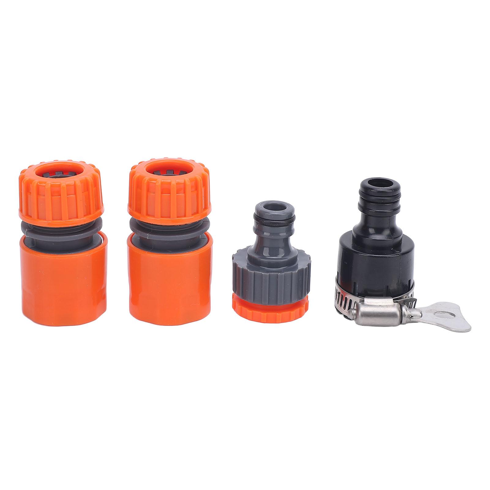 4Pcs Hose Fitting Quick Connector Auto Shut Off ABS Plastic Weather Proof for Standard Garden Hose
4Pcs Hose Fitting Quick Connector Auto Shut Off ABS Plastic Weather Proof for Standard Garden Hose