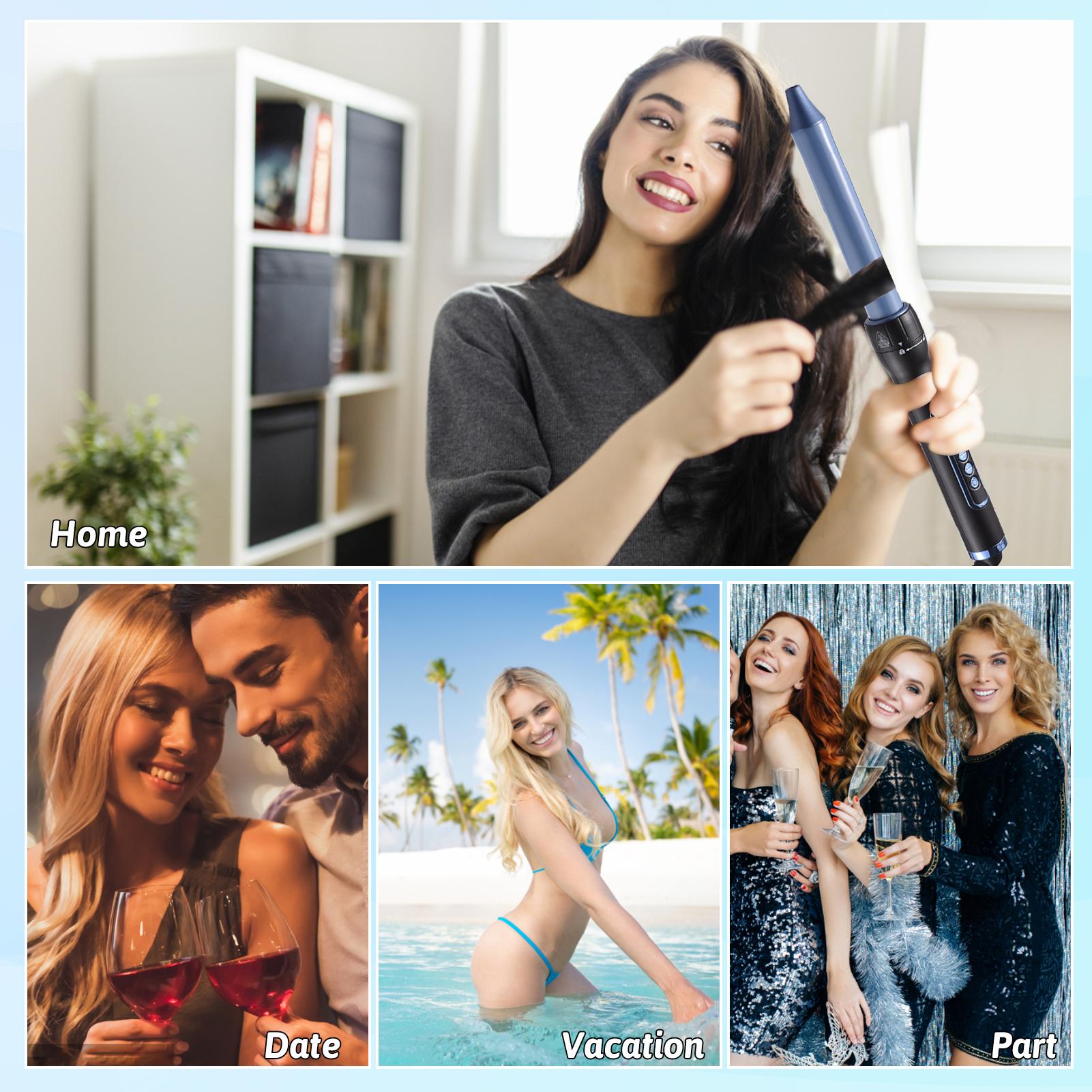 Pretfy 3IN1 Набор щипцов для завивки волос Железная палочка для завивки волос Регулируемая температура ЖК-дисплея
Pretfy 3IN1 Набор щипцов для завивки волос Железная палочка для завивки волос Регулируемая температура ЖК-дисплея