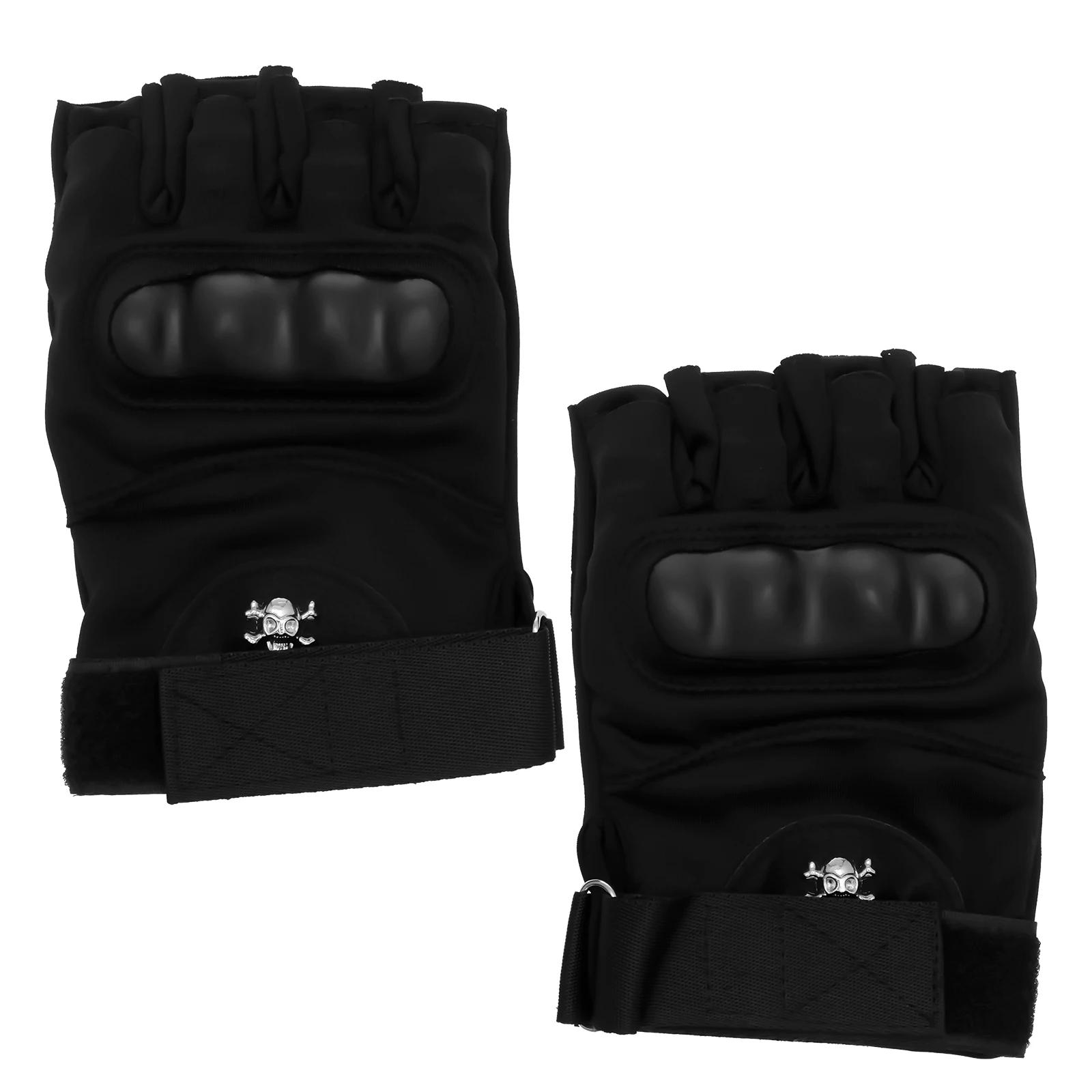1 Pair LED Flashlight Gloves Hands Free Half Finger Lighted Gloves Breathable with 8 LEDs for Running Camping Hiking Repairing чорний
1 Pair LED Flashlight Gloves Hands Free Half Finger Lighted Gloves Breathable with 8 LEDs for Running Camping Hiking Repairing чорний