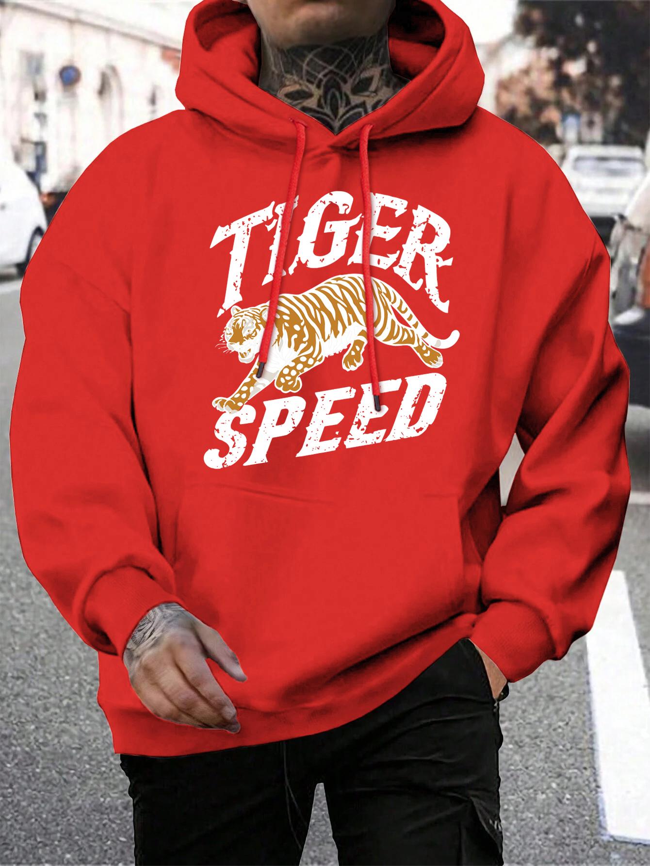 Мужская толстовка с капюшоном Tiger Speed, креативный принт, Харадзюку, свободная, универсальная, с карманом, пуловер, флис, осень, унисекс, спортивная одежда S
Мужская толстовка с капюшоном Tiger Speed, креативный принт, Харадзюку, свободная, универсальная, с карманом, пуловер, флис, осень, унисекс, спортивная одежда S