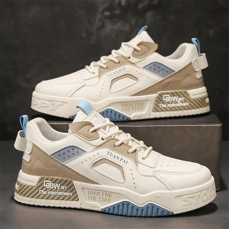 Leather Splicing Punching Breathable Casual Youth Board Shoes Thick Sole Heightening Lace-Up Sports Men S Shoes 39
Leather Splicing Punching Breathable Casual Youth Board Shoes Thick Sole Heightening Lace-Up Sports Men S Shoes 39