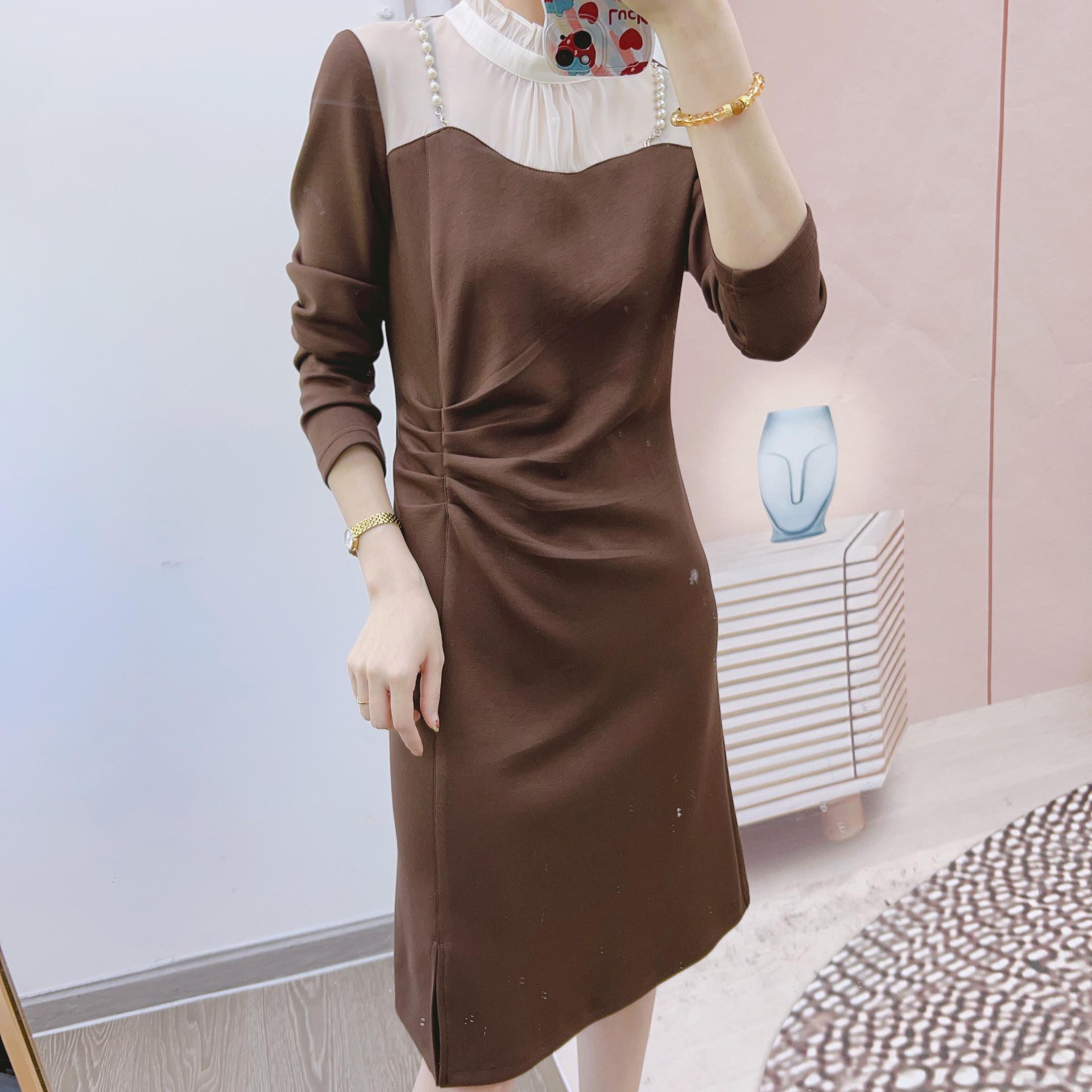 Spring & Autumn French A-line Waist-Cinching Dress M (90-108 jin) кофейный
Spring & Autumn French A-line Waist-Cinching Dress M (90-108 jin) кофейный