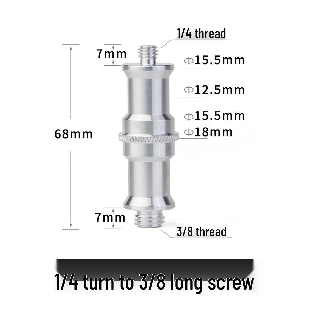Aluminum Alloy Conversion Screw Adapter for Tripod and Studio Accessories
Aluminum Alloy Conversion Screw Adapter for Tripod and Studio Accessories