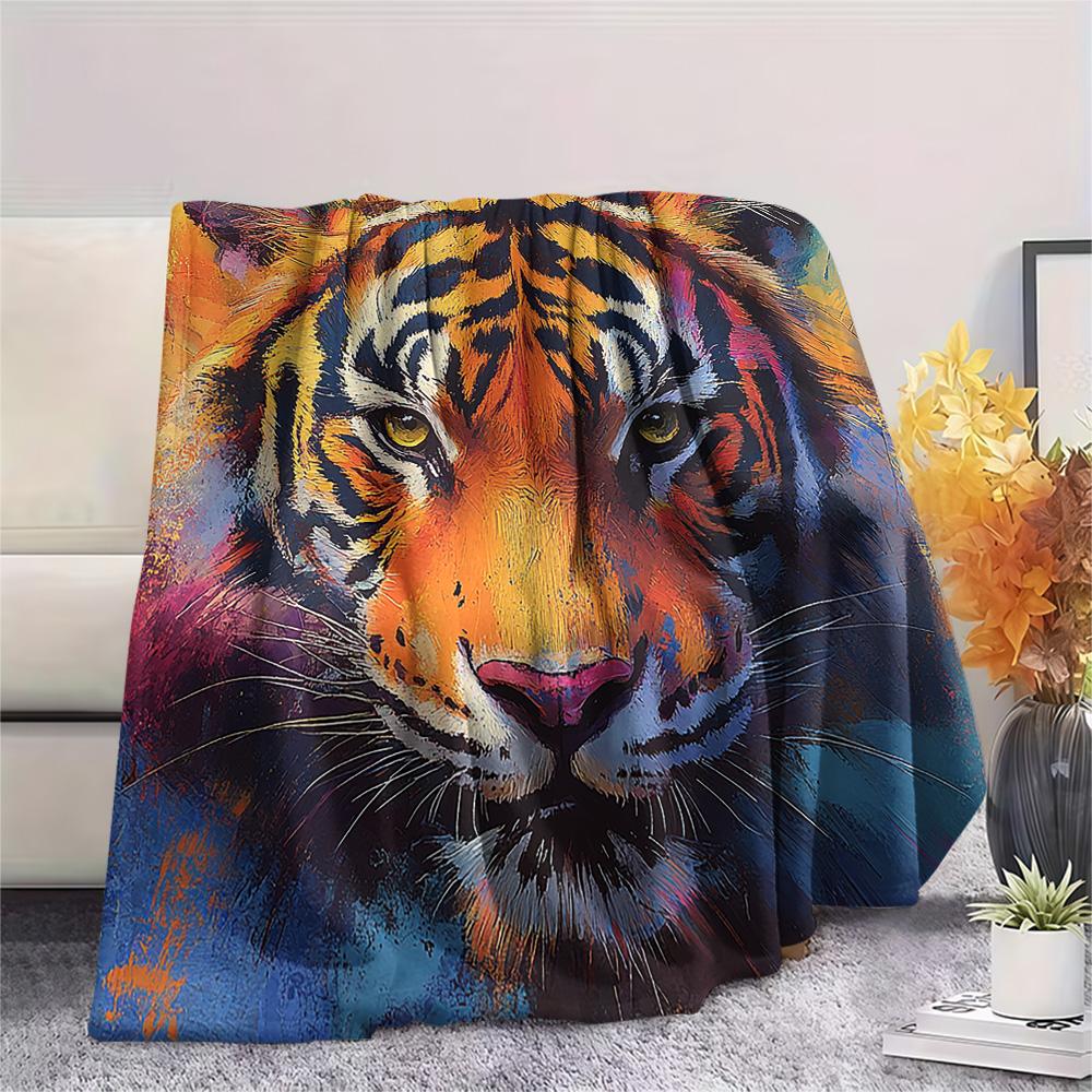 Tiger Print Flannel Blanket, High quality Comfortable for All Seasons, Home Decor, Warmth and Comfort, Perfect for Christmas Gifts 80cm x 120cm
Tiger Print Flannel Blanket, High quality Comfortable for All Seasons, Home Decor, Warmth and Comfort, Perfect for Christmas Gifts 80cm x 120cm