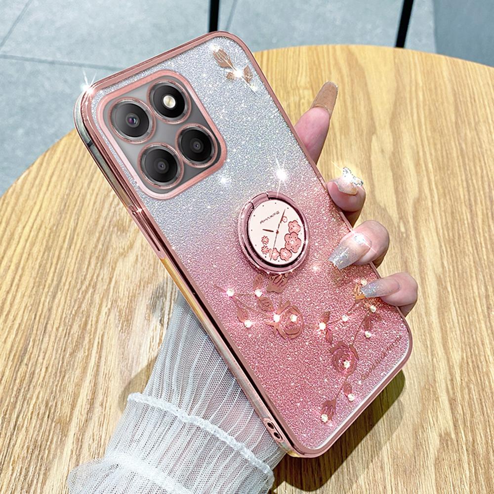 KADEM For Honor X6b 4G Case Ring Kickstand TPU Flowers Phone Cover Gradient Glitter Blue
KADEM For Honor X6b 4G Case Ring Kickstand TPU Flowers Phone Cover Gradient Glitter Blue