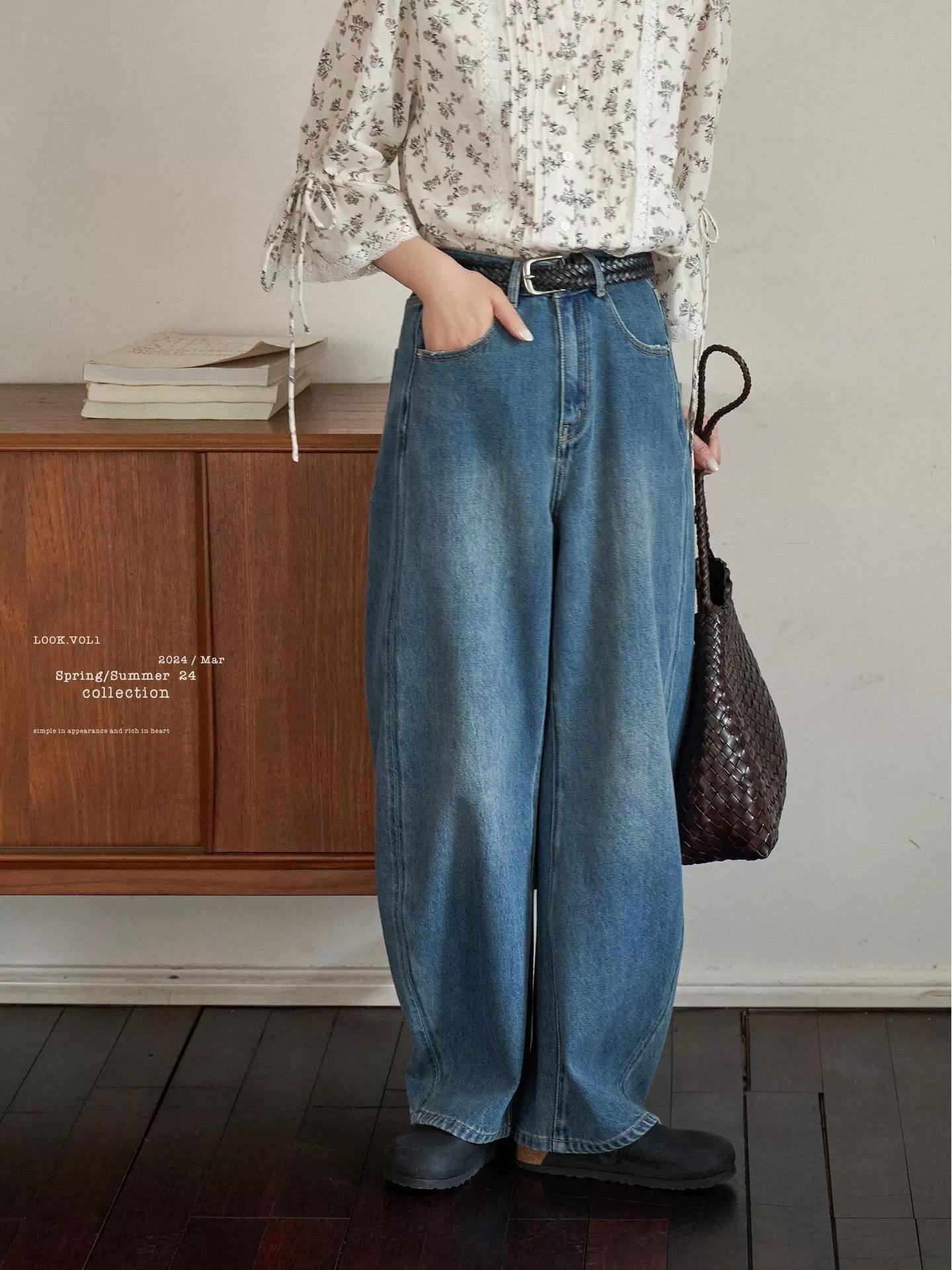 Baidiao 360° Fit Wide-Leg Jeans - Women s Loose Straight-Leg Pants for Spring & Autumn Extra Large джинсовий синього кольору
Baidiao 360° Fit Wide-Leg Jeans - Women s Loose Straight-Leg Pants for Spring & Autumn Extra Large джинсовий синього кольору