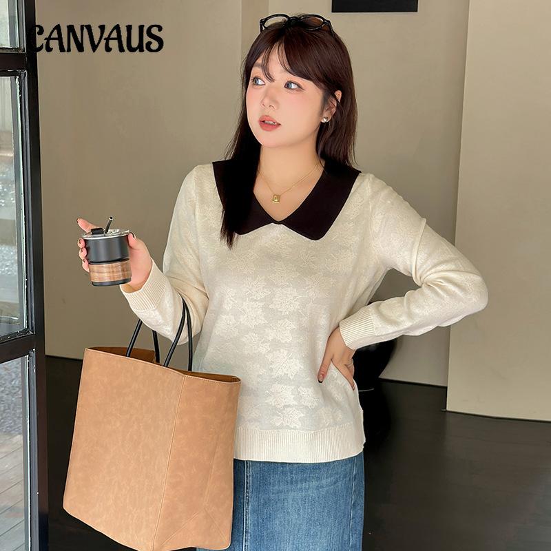 Plus Size Women s Clashing Doll Neck Tops Autumn Casual Loose Jacquard Knit Sweater XL чёрный
Plus Size Women s Clashing Doll Neck Tops Autumn Casual Loose Jacquard Knit Sweater XL чёрный