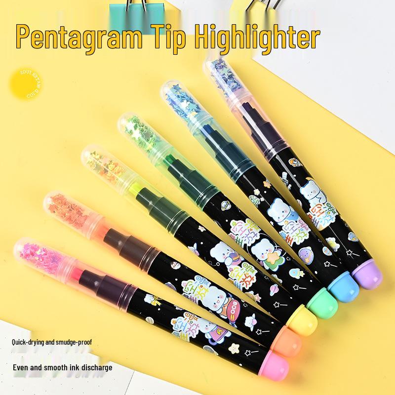 Candy-Colored Glitter Pen Set with Five-Pointed Star Tip - Ideal for Journals and Diaries Five-Pointed Star Tip
Candy-Colored Glitter Pen Set with Five-Pointed Star Tip - Ideal for Journals and Diaries Five-Pointed Star Tip