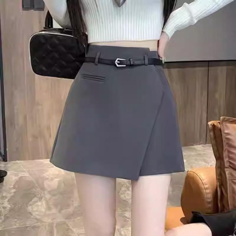 Irregular Gray Midi Skirt - Women s Petite High Waist A-line Culottes for Autumn/Spring 4XL
Irregular Gray Midi Skirt - Women s Petite High Waist A-line Culottes for Autumn/Spring 4XL