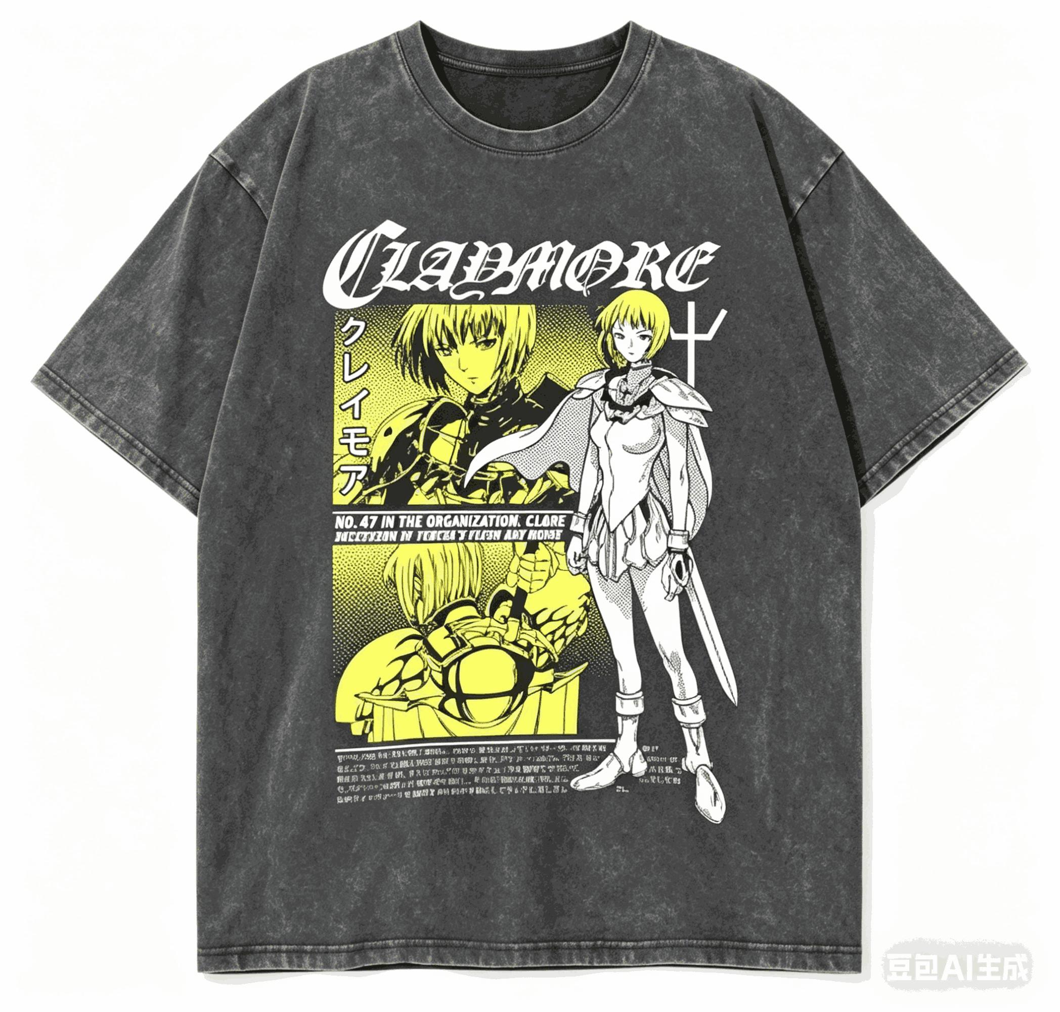 Claymore Washed T-shirt personality Clothes New Model Anime T-shirt Year round clothing Couples Plus Size Unisex Classic L
Claymore Washed T-shirt personality Clothes New Model Anime T-shirt Year round clothing Couples Plus Size Unisex Classic L
