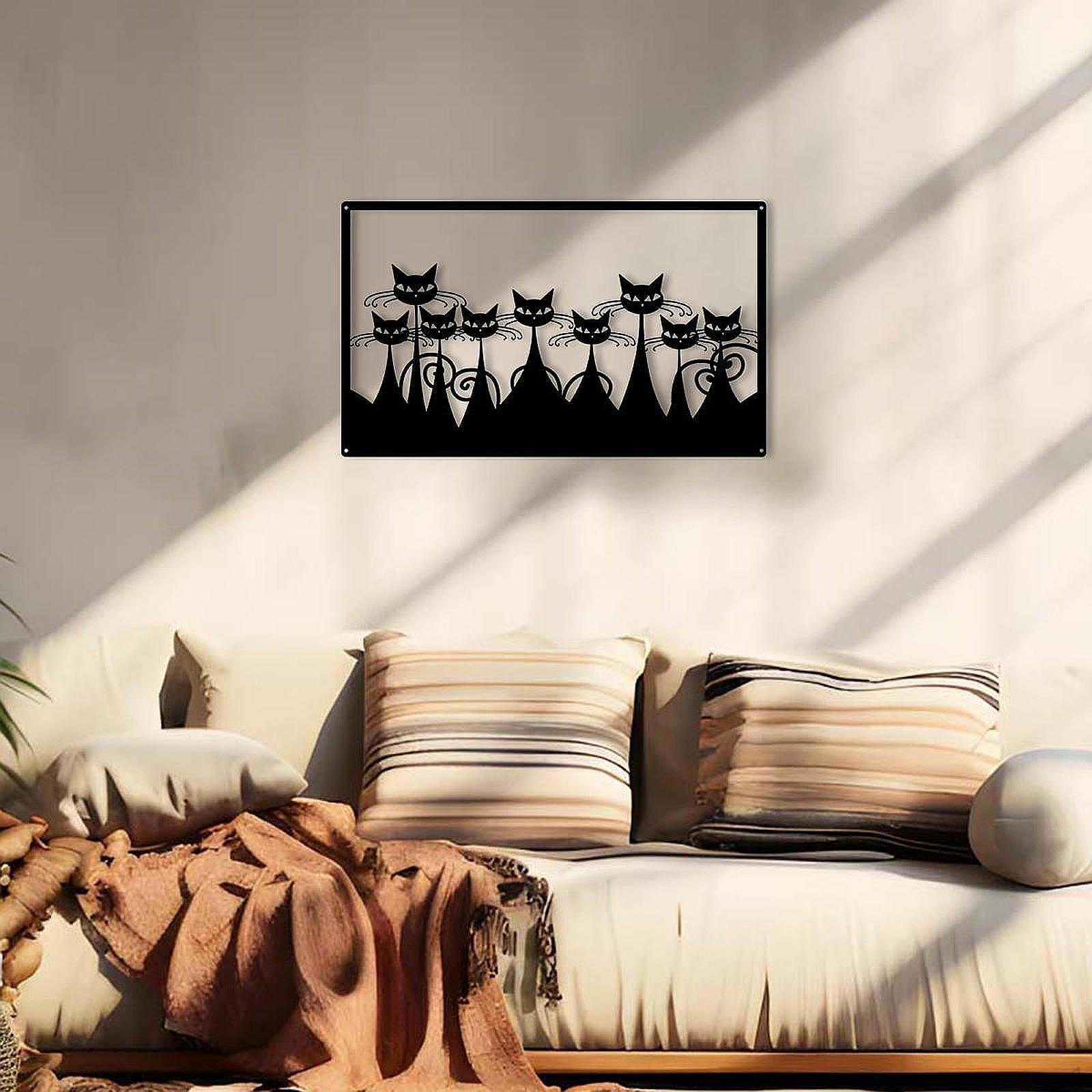 Black Cat Plaque Statue Decoration Gift Living Room Collection Housewarming Bedroom Metal Wall
Black Cat Plaque Statue Decoration Gift Living Room Collection Housewarming Bedroom Metal Wall