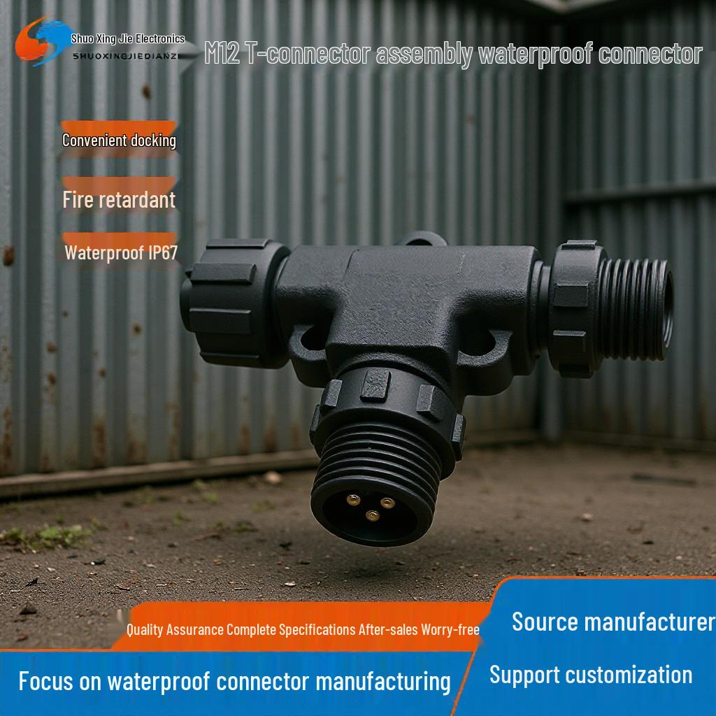 M12 Nylon Tee Assembly Machine Three-Head LED Light Waterproof Connector 2-Pin
M12 Nylon Tee Assembly Machine Three-Head LED Light Waterproof Connector 2-Pin