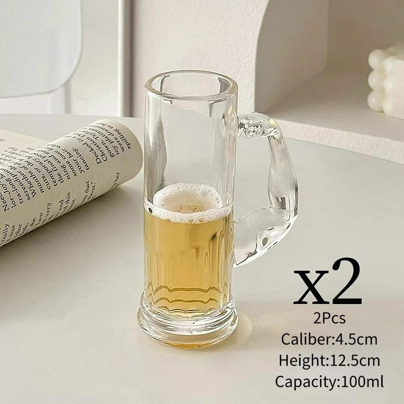 Shot Glass With Handle, Designer Cocktail Glasses Cups, Creative Mini Beer Cup, Transparent Juice Cup,Water Drink Cups Drinkware 100ml
Shot Glass With Handle, Designer Cocktail Glasses Cups, Creative Mini Beer Cup, Transparent Juice Cup,Water Drink Cups Drinkware 100ml