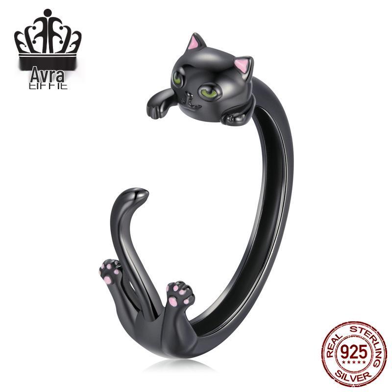 Регулируемое кольцо из стерлингового серебра S925 с черным котом и покрытием из черного золота Adjustable
Регулируемое кольцо из стерлингового серебра S925 с черным котом и покрытием из черного золота Adjustable
