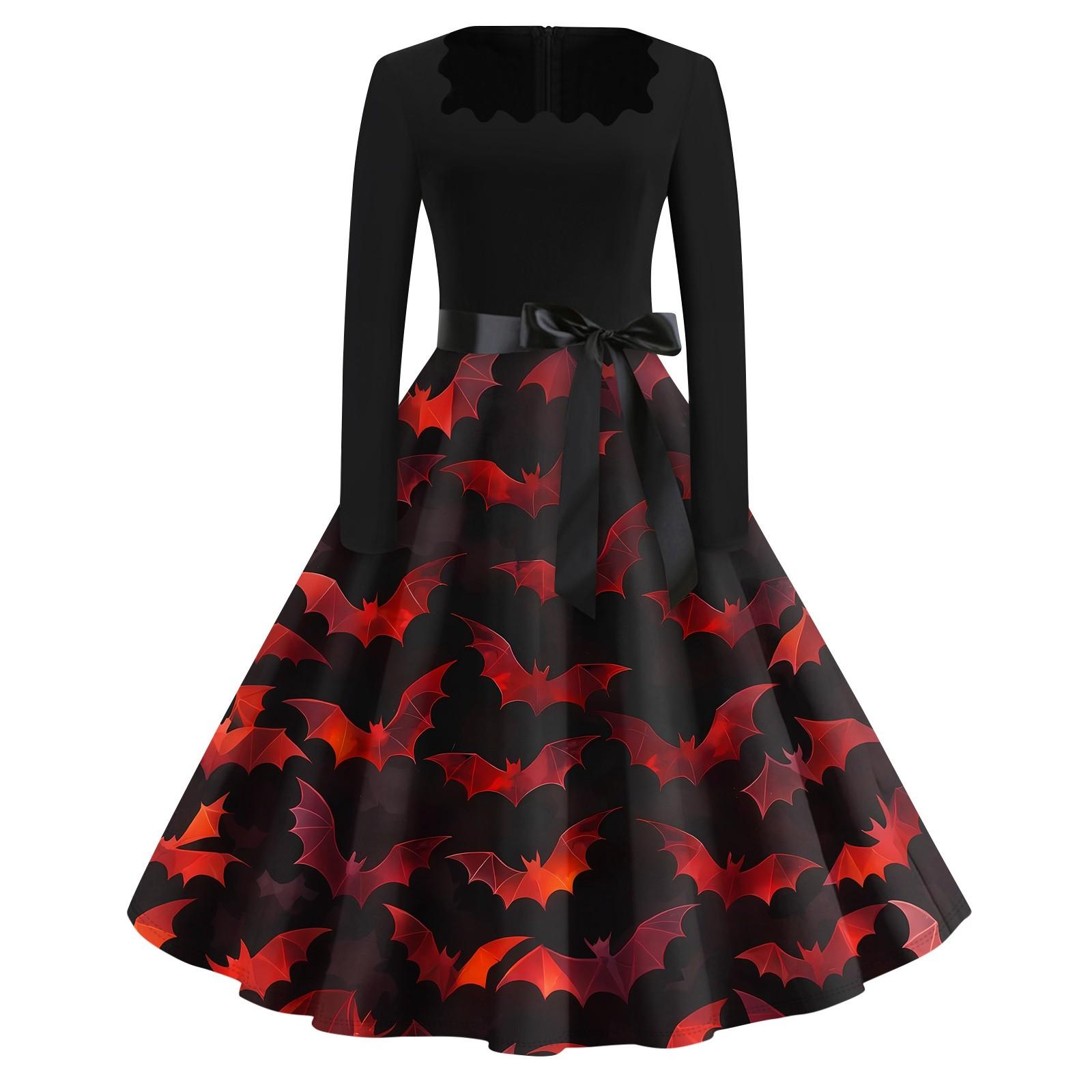 Halloween Print Flare Dress For Women Long Sleeve Dress Hollow Party Casual Dresses XL
Halloween Print Flare Dress For Women Long Sleeve Dress Hollow Party Casual Dresses XL