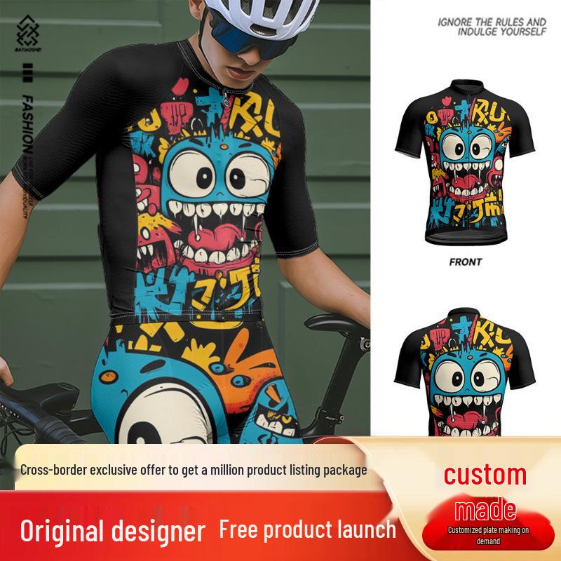 Men s Summer Cartoon Print Cycling Jersey - Quick-Dry, Breathable, Short Sleeve Contact for Kids & Plus Sizes
Men s Summer Cartoon Print Cycling Jersey - Quick-Dry, Breathable, Short Sleeve Contact for Kids & Plus Sizes