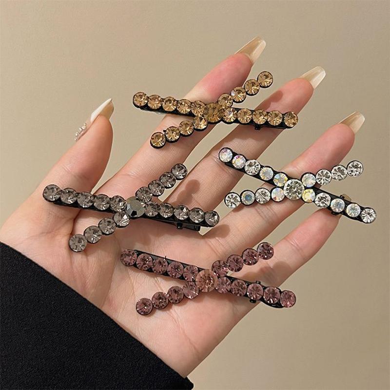 New Korean Simple Cross Zircon Hair Clips for Women Exquisite Light Luxury Elegant Duckbill Clip Girl Hair Accessories
New Korean Simple Cross Zircon Hair Clips for Women Exquisite Light Luxury Elegant Duckbill Clip Girl Hair Accessories