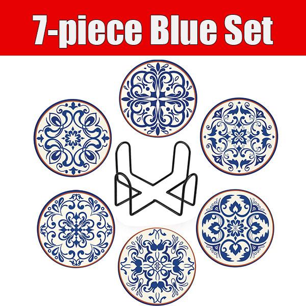 6PCS Cork Round Cup Coasters with Holder Geometric Tribal Boho Absorbent Ceramic Coffee Mug Drinks Coaster Mat Home Bar Decor
6PCS Cork Round Cup Coasters with Holder Geometric Tribal Boho Absorbent Ceramic Coffee Mug Drinks Coaster Mat Home Bar Decor