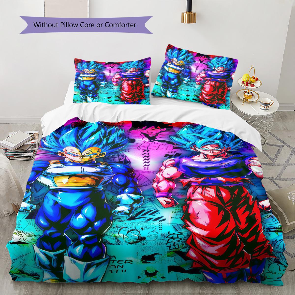 Dragon Ball Household Bedding Set Soft Microfiber Duvet Cover Pillowcases Washable for Bedroom 135x200cm
Dragon Ball Household Bedding Set Soft Microfiber Duvet Cover Pillowcases Washable for Bedroom 135x200cm