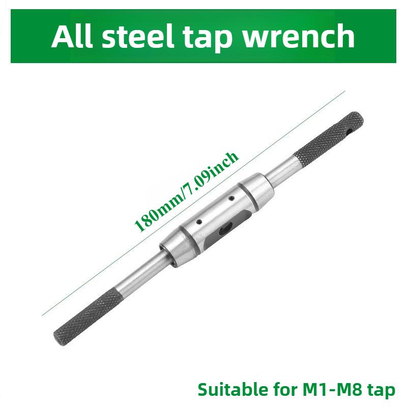 Adjustable Tap Wrench Hardened Steel T Handle Ratchet Tapping Tool for Threading
Adjustable Tap Wrench Hardened Steel T Handle Ratchet Tapping Tool for Threading