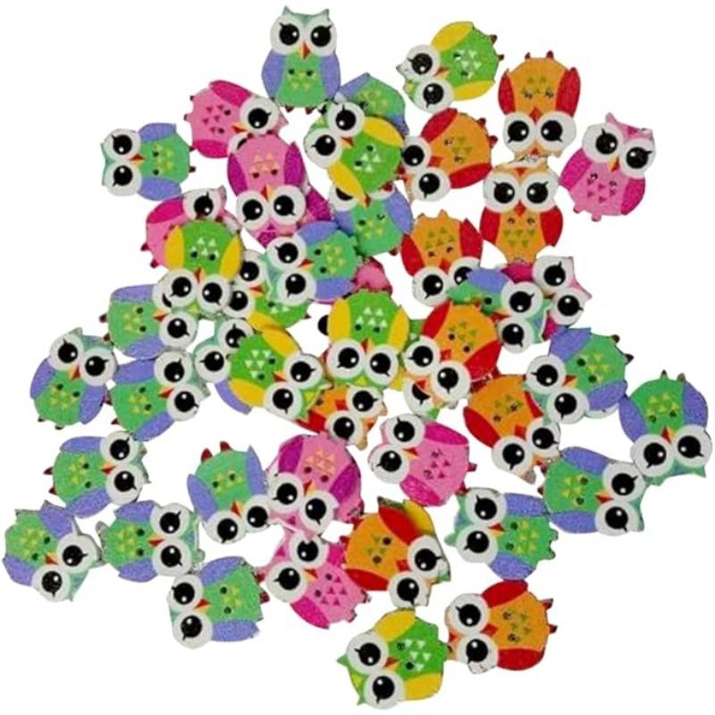 100PCS Cute Wooden Owl Buttons Animal Craft Buttons for Sewing Scrapbooking DIY Projects Unique Decor Design for Handmade Crafts 20X25MM
100PCS Cute Wooden Owl Buttons Animal Craft Buttons for Sewing Scrapbooking DIY Projects Unique Decor Design for Handmade Crafts 20X25MM