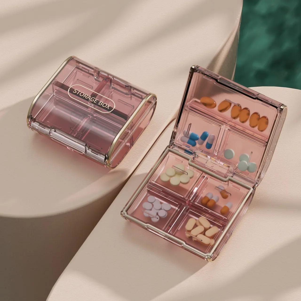 Портативная таблетница большой емкости на одну неделю, дозатор лекарств для ручной клади, маленькая таблетница розовый
Портативная таблетница большой емкости на одну неделю, дозатор лекарств для ручной клади, маленькая таблетница розовый