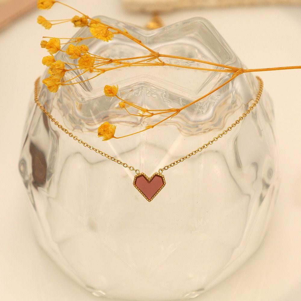 Sweet And Lovely Pendant Necklace Red Heart Necklace Collar Chain Vintage Heart Necklace Women
Sweet And Lovely Pendant Necklace Red Heart Necklace Collar Chain Vintage Heart Necklace Women