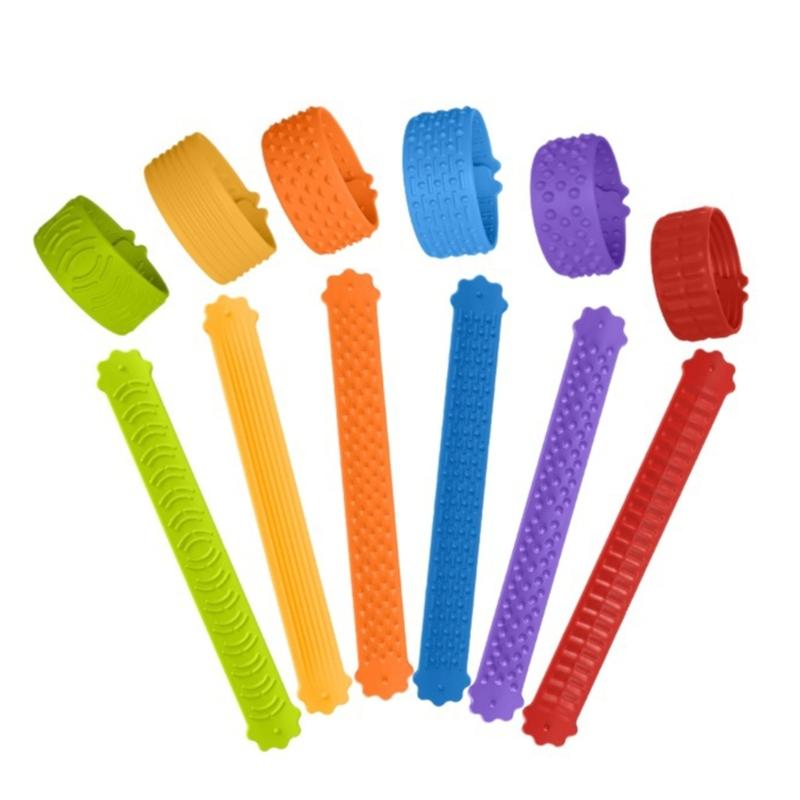 Clap on Bracelet Silicone Wristband For Children Texture Stimulation Stress Relief Sensory Development Toy 6pcs 1
Clap on Bracelet Silicone Wristband For Children Texture Stimulation Stress Relief Sensory Development Toy 6pcs 1