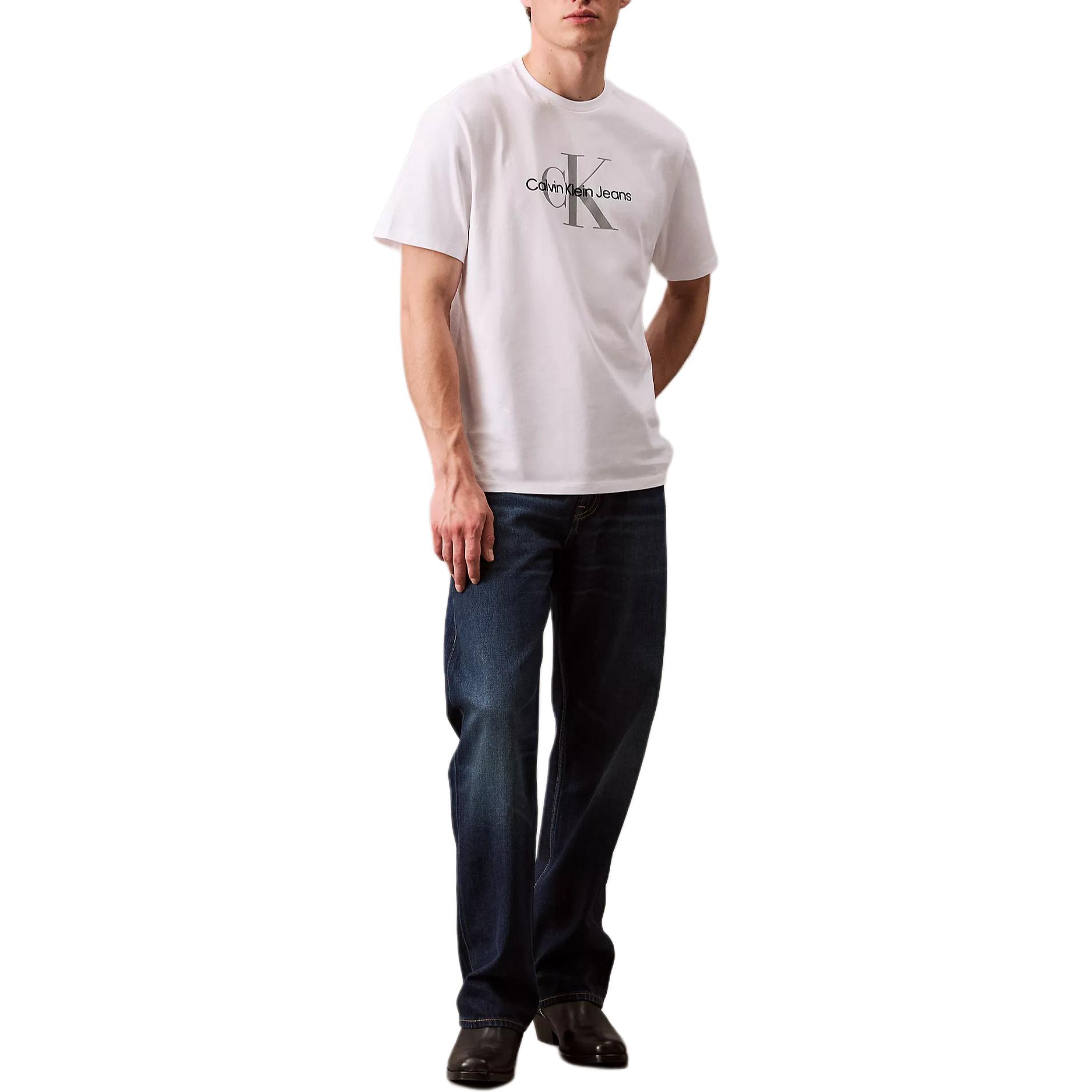 Calvin Klein Jeans Soft Breathable Letter Print Crew Neck Short Sleeve T-Shirt Men Tops Bright-White 40EM289-110 XS
Calvin Klein Jeans Soft Breathable Letter Print Crew Neck Short Sleeve T-Shirt Men Tops Bright-White 40EM289-110 XS