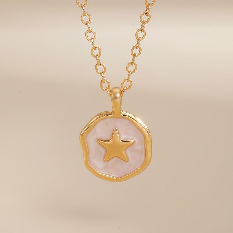 Meier Pink enamel drip oil star moon heart cross necklace - minimalist, unique, and versatile choker for women
Meier Pink enamel drip oil star moon heart cross necklace - minimalist, unique, and versatile choker for women