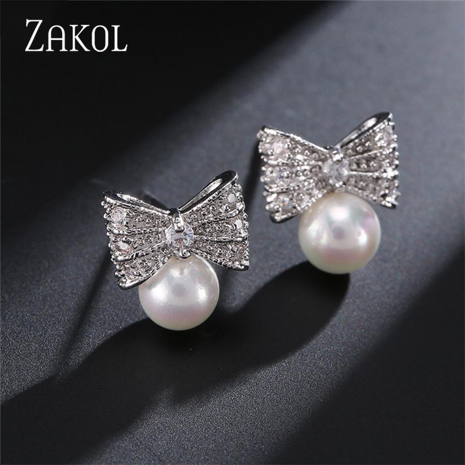 ZAKOL Elegant Geometric Imitation Zircon Earrings for Women Korean New Fashion Earring Exquisite Wedding Zircon білий
ZAKOL Elegant Geometric Imitation Zircon Earrings for Women Korean New Fashion Earring Exquisite Wedding Zircon білий
