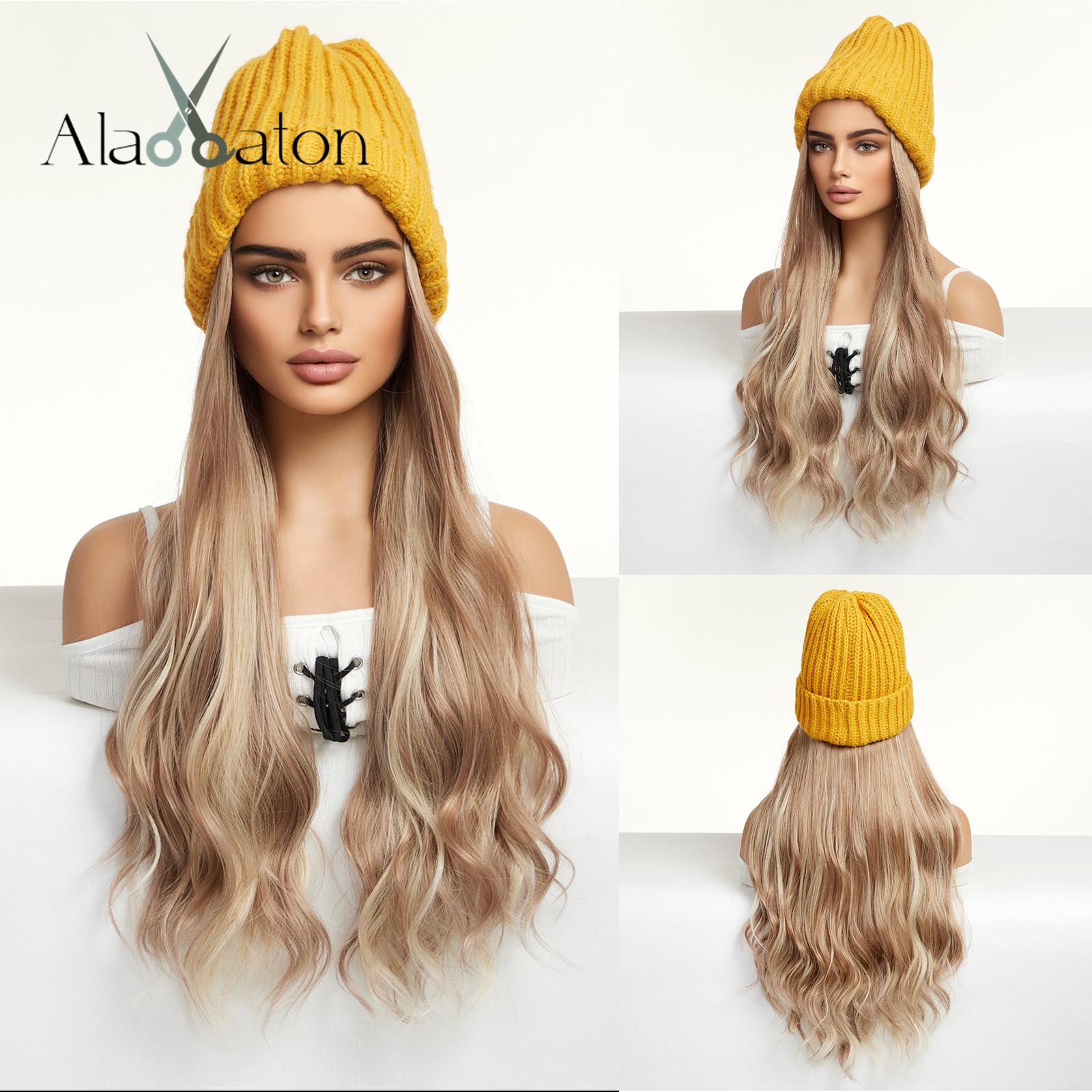ALAN EATON Hat Wigs Cap with Hair Straight Natural Black Color Connect Winter Knitted Beanie Synthetic Hair Women Daily Party High Temperature
ALAN EATON Hat Wigs Cap with Hair Straight Natural Black Color Connect Winter Knitted Beanie Synthetic Hair Women Daily Party High Temperature