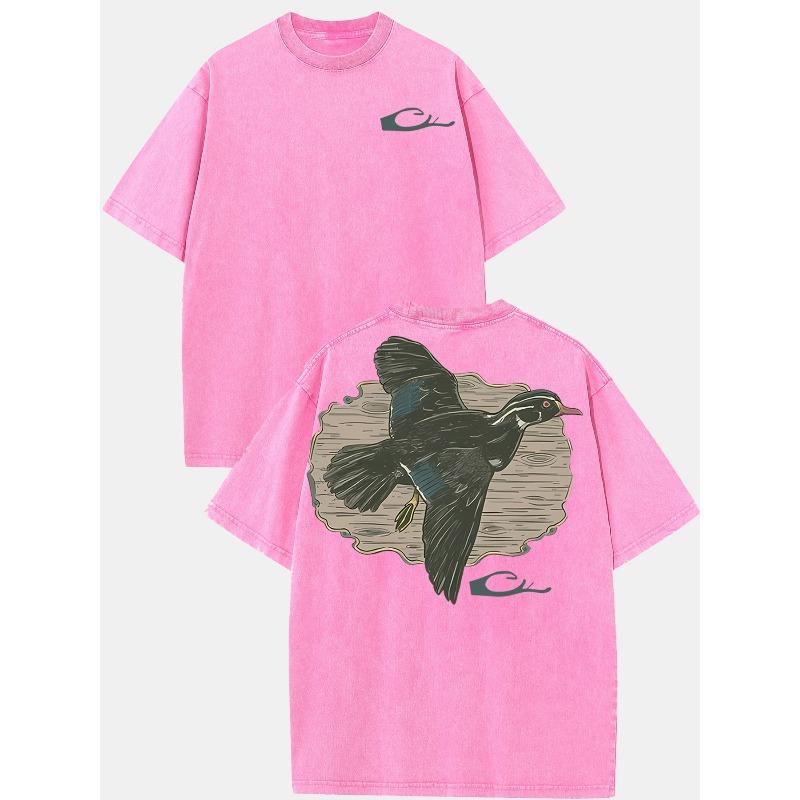 Duck Hunting Graphic Washed T-Shirt Retro Street Double-Sided Printed Pattern T-Shirt Men S T-Shirt Crew Neck Top Short Sleeves, Daily Wear 5XL рожевий
Duck Hunting Graphic Washed T-Shirt Retro Street Double-Sided Printed Pattern T-Shirt Men S T-Shirt Crew Neck Top Short Sleeves, Daily Wear 5XL рожевий